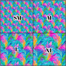 Load image into Gallery viewer, Printed Vinyl &amp; HTV Preppy Fronds Q Pattern 12 x 12 inch sheet