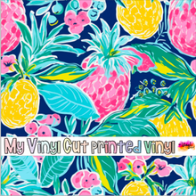 Load image into Gallery viewer, Printed Vinyl &amp; HTV Preppy Fruit D Pattern 12 x 12 inch sheet