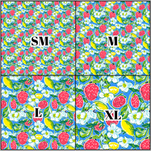 Load image into Gallery viewer, Printed Vinyl &amp; HTV Preppy Fruit K Pattern 12 x 12 inch sheet