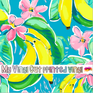 Printed Vinyl & HTV Preppy Fruit O Pattern 12 x 12 inch sheet