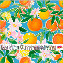 Load image into Gallery viewer, Printed Vinyl &amp; HTV Preppy Fruit R Pattern 12 x 12 inch sheet