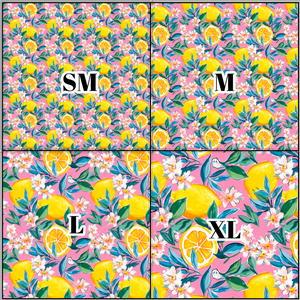 Printed Vinyl & HTV Preppy Lemons E Pattern 12 x 12 inch sheet