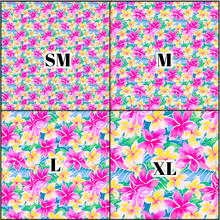 Load image into Gallery viewer, Printed Vinyl &amp; HTV Preppy Vacation E Pattern 12 x 12 inch sheet