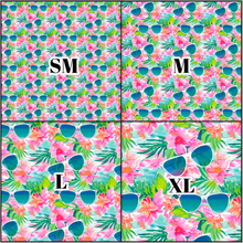 Load image into Gallery viewer, Printed Vinyl &amp; HTV Preppy Vacation G Pattern 12 x 12 inch sheet