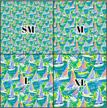 Load image into Gallery viewer, Printed Vinyl &amp; HTV Sailboat F Pattern 12 x 12 inch sheet