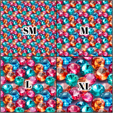Load image into Gallery viewer, Printed Vinyl &amp; HTV Colorful Shiny Diamonds Patterns 12 x 12 inch sheet