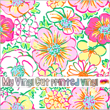 Load image into Gallery viewer, Printed Vinyl &amp; HTV Sugarbomb Pattern 12 x 12 inch sheet