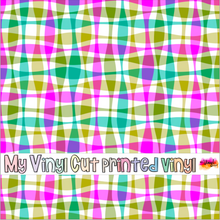 Load image into Gallery viewer, Printed Vinyl | Mod Wavy Stripes C | Permanent Removable Adhesive | Permanent Glitter Adhesive | HTV | Glitter HTV | 12 x 12 inches | ONE Sheet