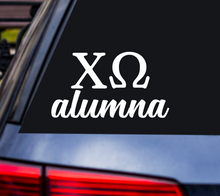 Load image into Gallery viewer, Chi-O Alumna | Chi Omega | Vinyl Decal | Car Decal | Laptop Decal | Transfer Decal |