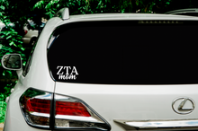 Load image into Gallery viewer, ZTA | Zeta Tau Alpha MOM | Vinyl Decal | Car Decal | Laptop Decal | Transfer Decal |