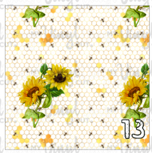 Load image into Gallery viewer, Printed Heat Transfer Vinyl HTV SUNFLOWER BEE