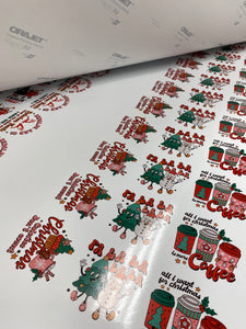Retro Christmas Assorted Sticker Pack for Water Bottle, iPhone, MacBook, Phone, Phone Case, Laptop, Journal, Skateboard, Bike, Snowboard