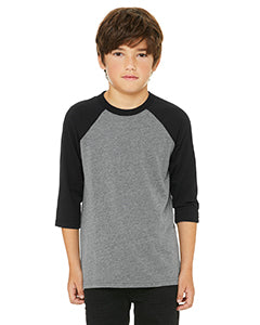 Bella Canvas Youth 3/4 Sleeve Baseball Raglan