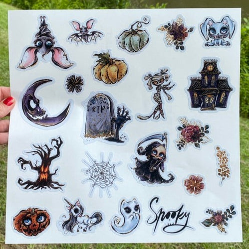 Sticker Sheet Spooky 12 x 12 Sheet