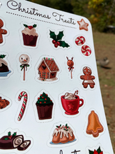 Load image into Gallery viewer, Sticker Sheet 62 Set of little planner stickers Christmas Treats
