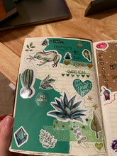 Load image into Gallery viewer, Sticker Sheet 18 Set of little planner stickers Plant Puns