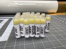 Load image into Gallery viewer, All Natural Handmade Lip Balm with Custom Labels for any occasion