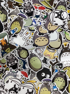 Sticker Pack My Neighbor Totoro Assorted Stickers for Water Bottle, iPhone, MacBook, Phone, Phone Case, Laptop, Journal, Skateboard, Bike, Snowboard
