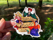 Load image into Gallery viewer, Sticker | 53P | Legends Never Die | Waterproof Vinyl Sticker | White | Clear | Permanent | Removable | Window Cling | Glitter | Holographic