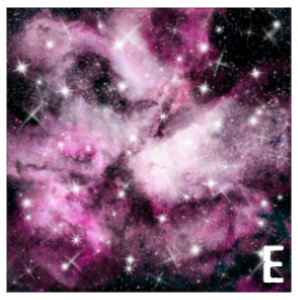 Printed HTV PINK GALAXY Heat Transfer Vinyl 12 x 12 inch sheet