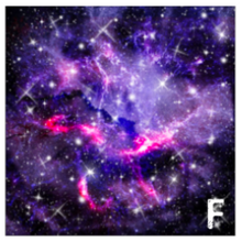 Load image into Gallery viewer, Printed HTV PINK GALAXY Heat Transfer Vinyl 12 x 12 inch sheet