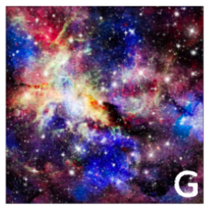 Printed Adhesive Vinyl PINK GALAXY 12 x 12 inch sheet