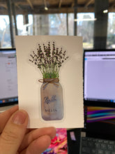 Load image into Gallery viewer, Sticker | 37C | Lavender in a Vase | Waterproof Vinyl Sticker | White | Clear | Permanent | Removable | Window Cling | Glitter | Holographic
