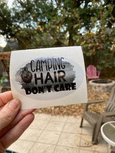 Sticker H13 Camping Hair Don't Care