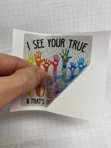 Sticker 43H True Colors Autism Awareness