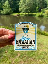 Load image into Gallery viewer, Sticker 43L Blue Hawaiian Drink Label