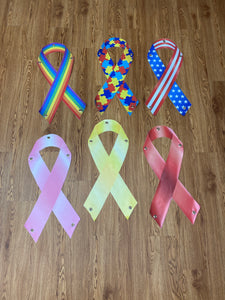 Banner 2 foot Awareness Ribbon Outdoor Sign with Grommets Buy one or the entire set