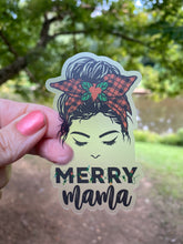 Load image into Gallery viewer, Sticker | 26D | Merry Mama | Waterproof Vinyl Sticker | White | Clear | Permanent | Removable | Window Cling | Glitter | Holographic