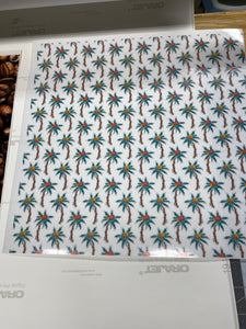 CLEARANCE Printed Adhesive Vinyl CLEAR GLOSS Various Patterns 12 x 12 sheet