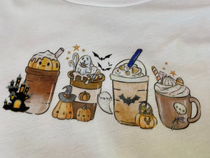 My Vinyl Cut brand T Shirt Spooky Halloween Drinks Size 4T