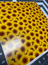 Load image into Gallery viewer, Printed Adhesive Vinyl Realistic Sunflower Pattern 12 x 12 inch sheet