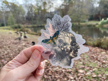 Load image into Gallery viewer, Sticker | 55 | Muscle Skull | Waterproof Vinyl Sticker | White | Clear | Permanent | Removable | Window Cling | Glitter | Holographic