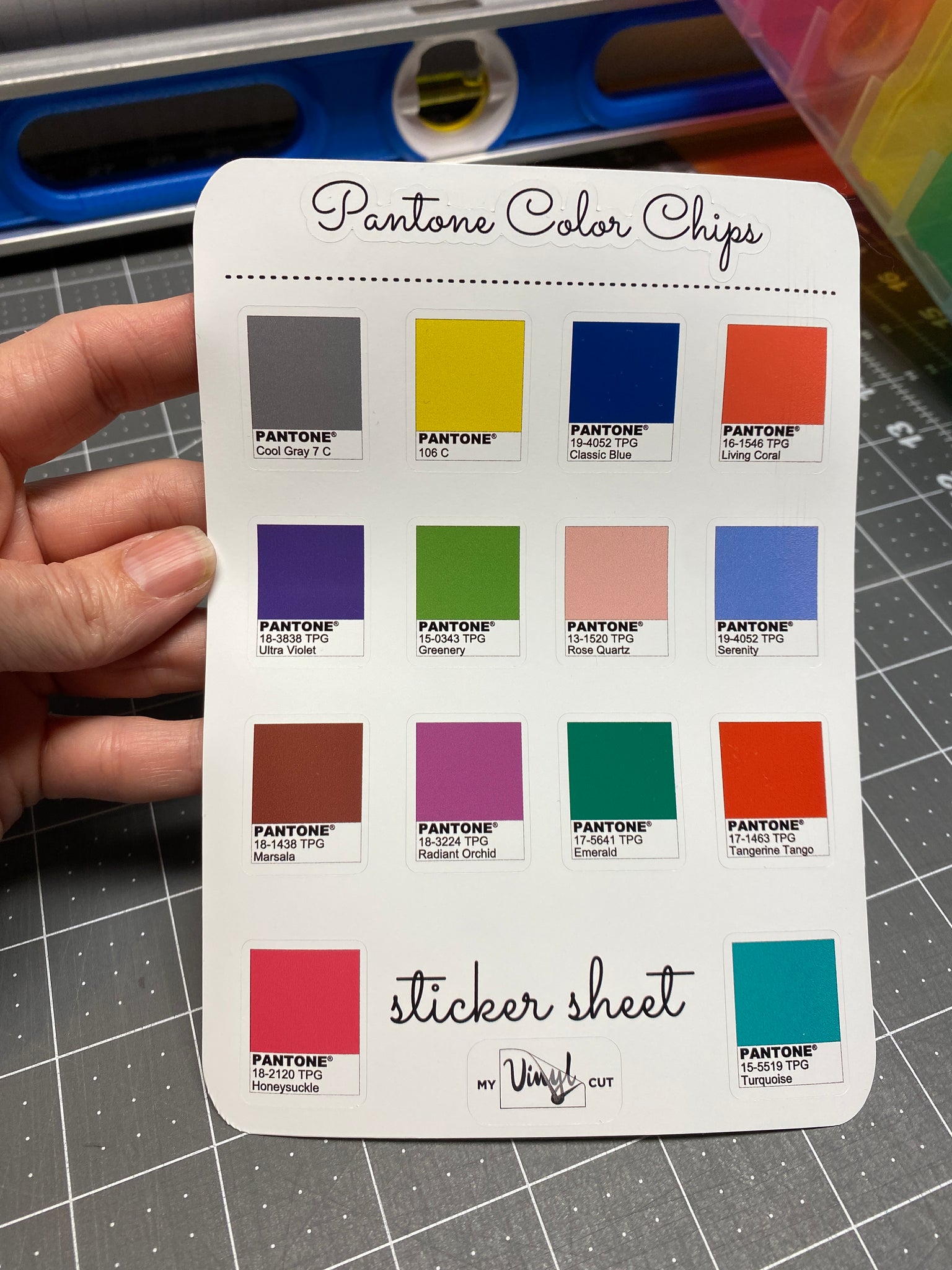 Colorful Paint Swatch Stickers for Planners and Journals