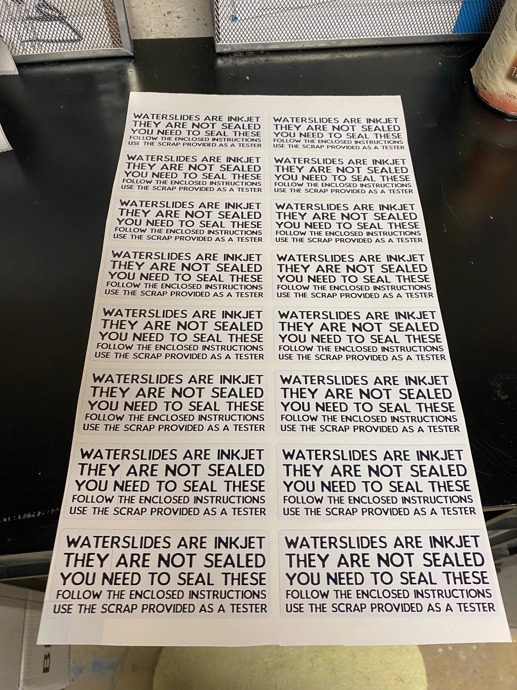 Waterslide Disclosure Stickers for your packaging