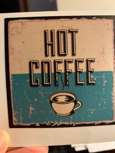 Load image into Gallery viewer, Sticker Set 48N Coffee Art Vintage 3 inch Set of 5 stickers