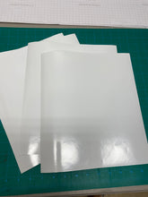 Load image into Gallery viewer, CLEARANCE Gloss White Vinyl Permanent Adhesive End Cuts, Scraps