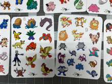 Load image into Gallery viewer, Sticker Sheet Set of 13 Sheets little planner stickers Pokemon