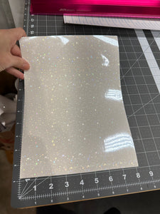 Holographic Stars Laminating Sheets 6 x 12, 8 x 11, 8 1/2 x 11, 12 x 12 inches for Cold Laminating Sticker Overlay