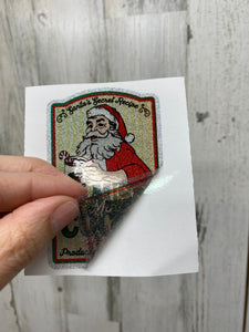 Sticker 16-O Santa Mint Hot Cocoa Drink Label