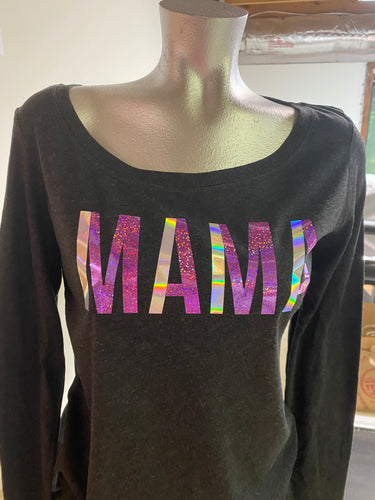 My Vinyl Cut brand Long Sleeved T Shirt Mama