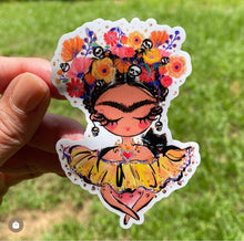 Load image into Gallery viewer, Sticker | 47N | Frida | Waterproof Vinyl Sticker | White | Clear | Permanent | Removable | Window Cling | Glitter | Holographic