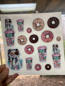 Sticker Sheet DONUT WORRY Half Sheet