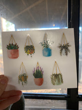Load image into Gallery viewer, Sticker Sheet Hanging SUCCULENTS 5 x 7 inch Sheet