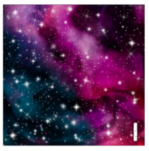 Load image into Gallery viewer, Printed HTV PINK GALAXY Heat Transfer Vinyl 12 x 12 inch sheet