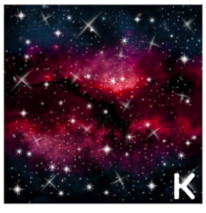 Printed HTV PINK GALAXY Heat Transfer Vinyl 12 x 12 inch sheet