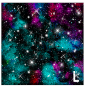 Printed HTV PINK GALAXY Heat Transfer Vinyl 12 x 12 inch sheet